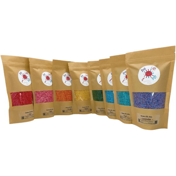 Sensory Play Filler; Assorted Color Rice