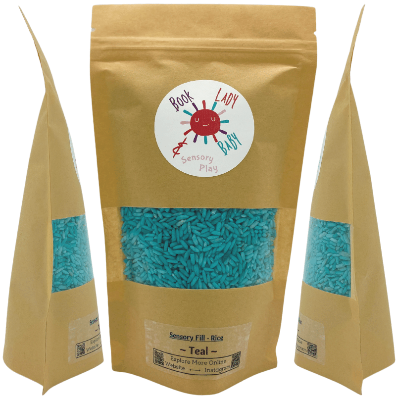 Teal Colored Rice