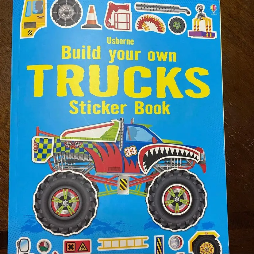 Build Your Own Trucks Sticker Book