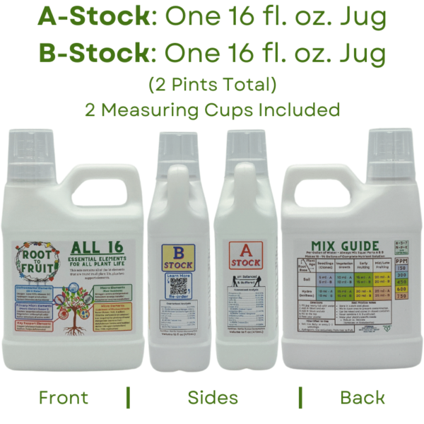 Root-to-Fruit Plant Food (2 Pack - 16 oz Bottles)